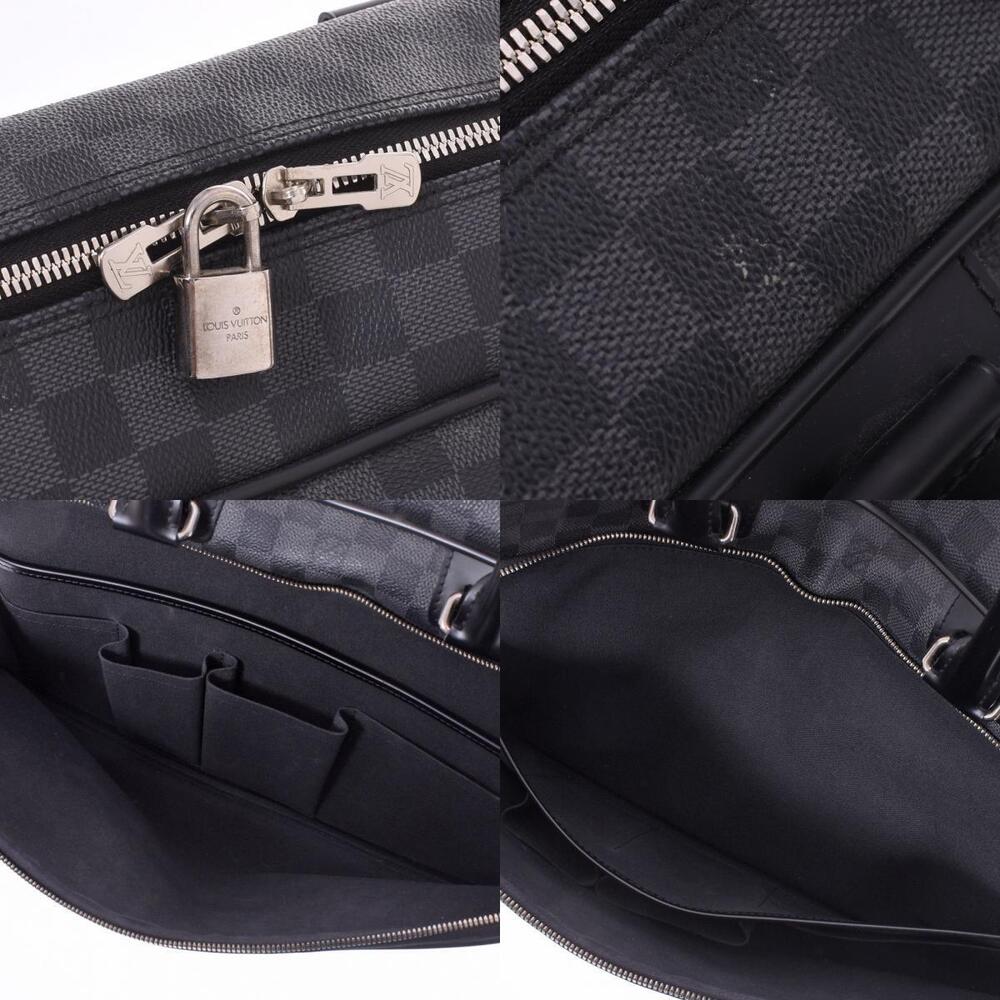 Louis Vuitton Graphite Gray Damier Black Business Ikar Canvas Bag - Picture 10 of 12